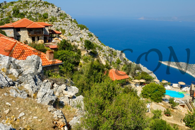 turkish village yediburunlar lighthouse